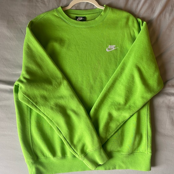 Lime Green Nike Sweatshirt - Picture 5 of 5